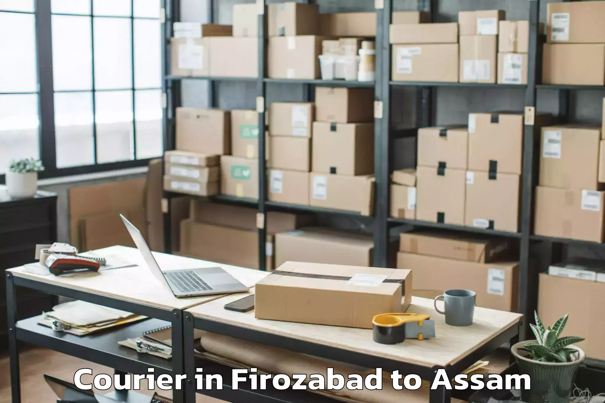 Book Firozabad to Dergaon Courier